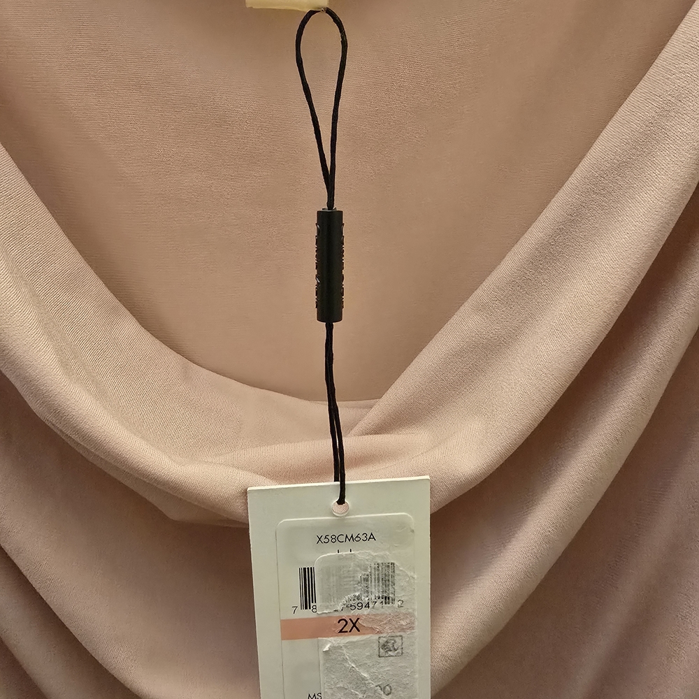 Calvin Klein Women's Blush Pink Sleeveless Top - Picture 3 of 5